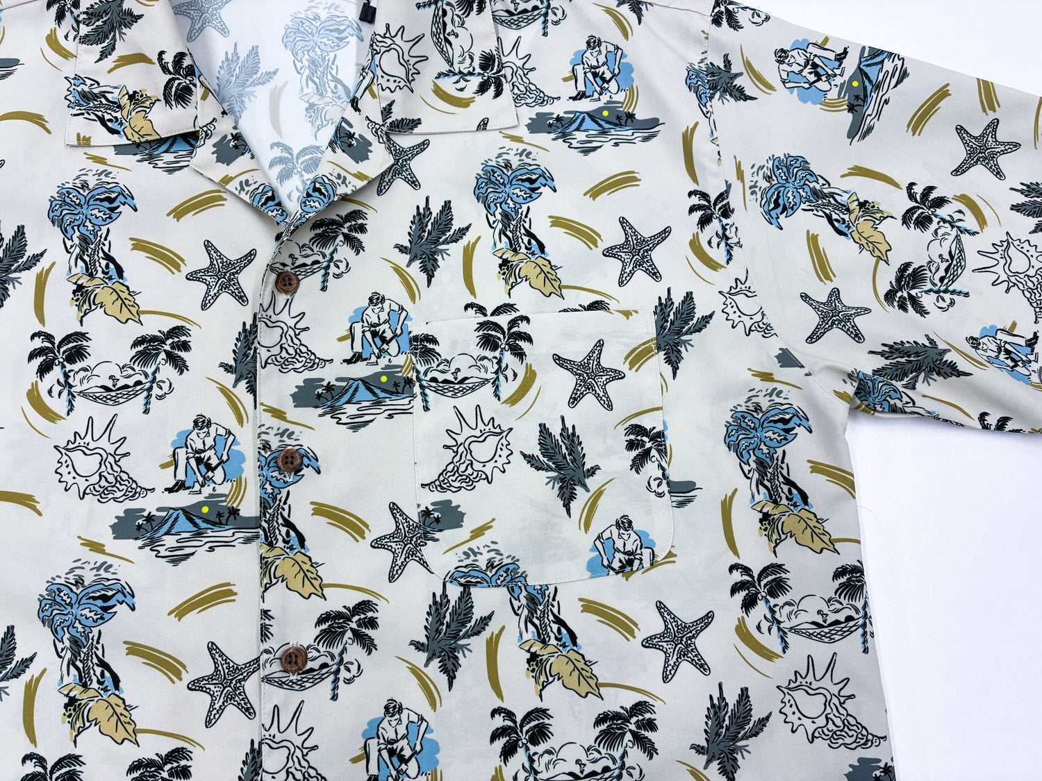 王道リゾート　【迷ったらコレ！】　リゾートウェディングやお店の制服にもおすすめ オープンカラー　定番生地 / OSA_003